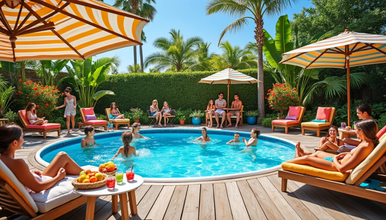 découvrez nos conseils pour aménager votre piscine hors sol et créer un espace convivial cet été. transformez votre jardin en un véritable lieu de détente et de partage entre amis et en famille.